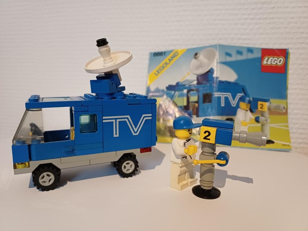 Legoland 6661 tv opnamewagen, Lego, Ophalen of Verzenden, Zo goed als nieuw, Inclusief minifiguren