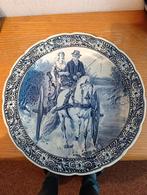 Grote Delfts Blauwe Wandbord Royal Sphinx Maastricht, Antiek en Kunst, Antiek | Wandborden en Tegels, Ophalen