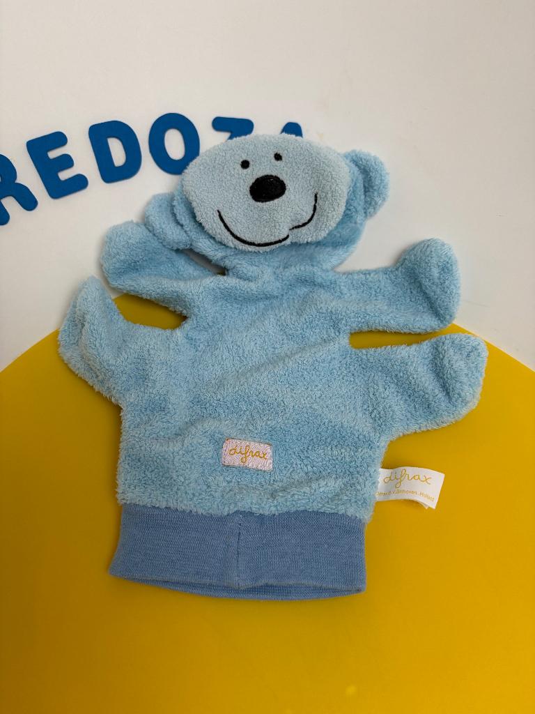 5608 difrax handpop beer blauw, Ophalen of Verzenden, Zo goed als nieuw, Beer