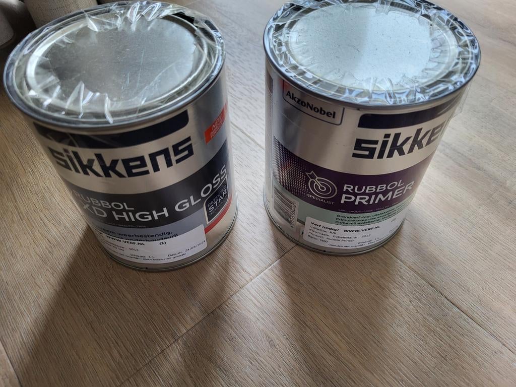 Sikkens Rubbol Primer Kobaltblauw 5013, Ophalen of Verzenden, Nieuw, Wit