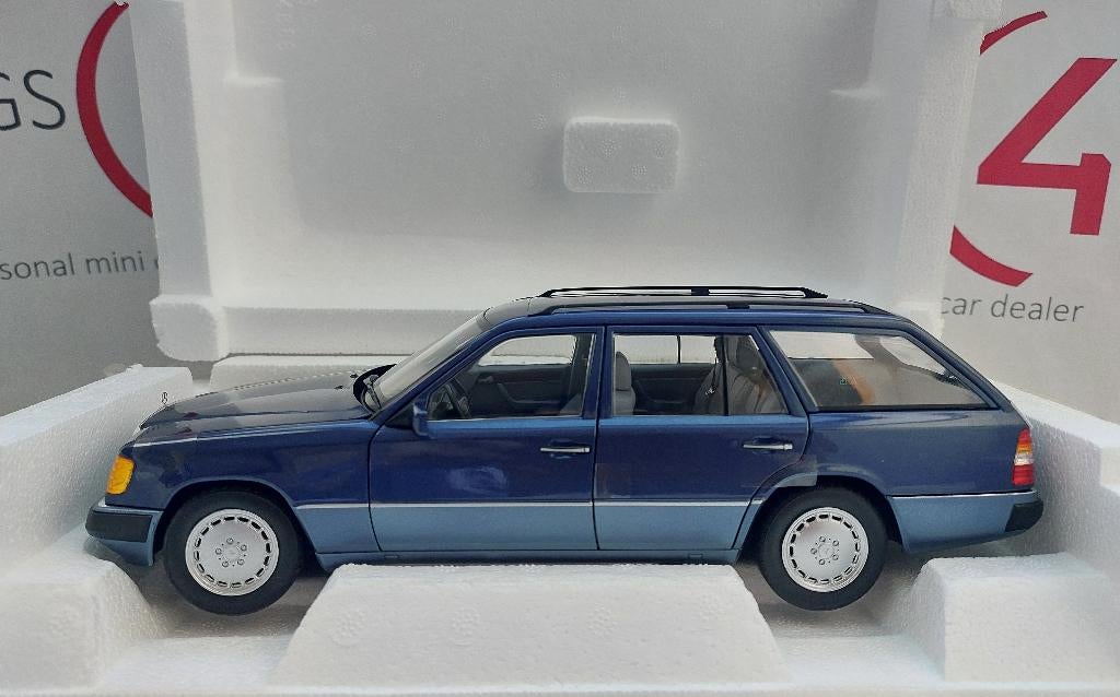 Norev 1:18 Mercedes-Benz 300 TD (S124) 1990 Nautical Blue, Ophalen of Verzenden, Nieuw, Auto, Norev