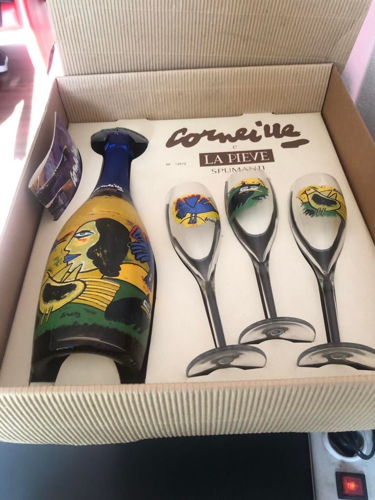 Corneille La Pieve Spumante set met 3 glazen, Ophalen of Verzenden