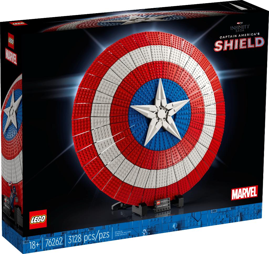 Lego 76262 Het schild van Captain America - Lego Marvel, Marvel, Lego, Nieuw, Ophalen of Verzenden