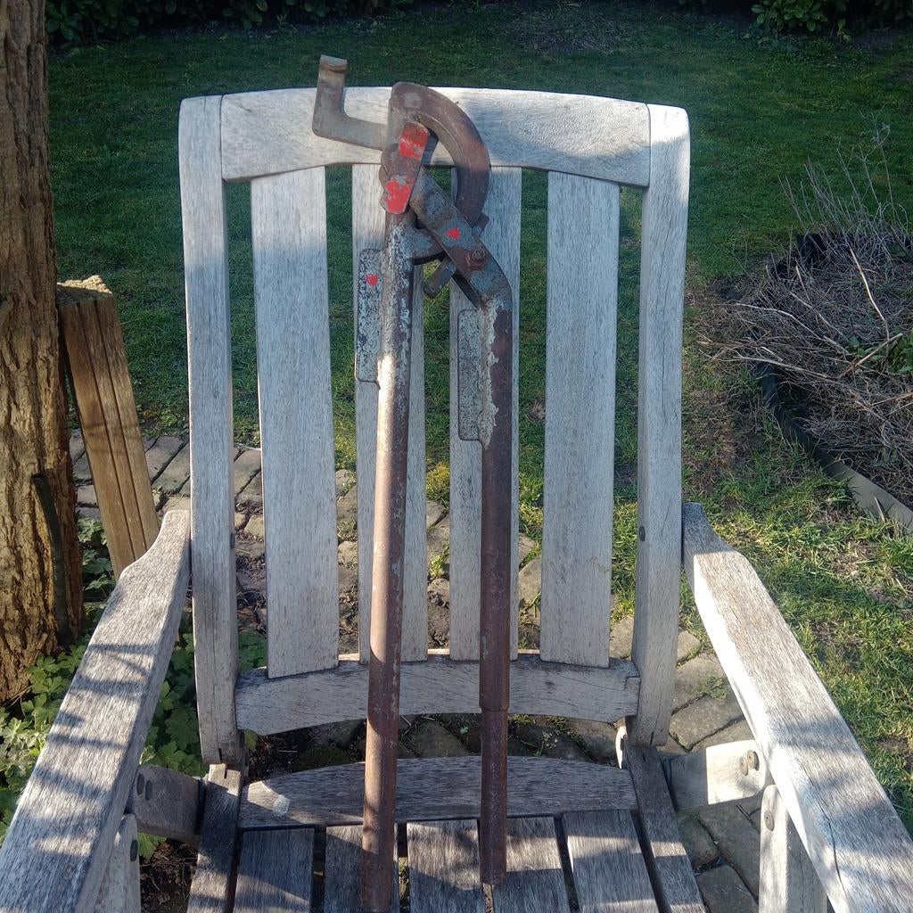 Professionele robuuste zwaar metalen buigijzer 22 mm, Doe-het-zelf en Verbouw, Ophalen, Gebruikt