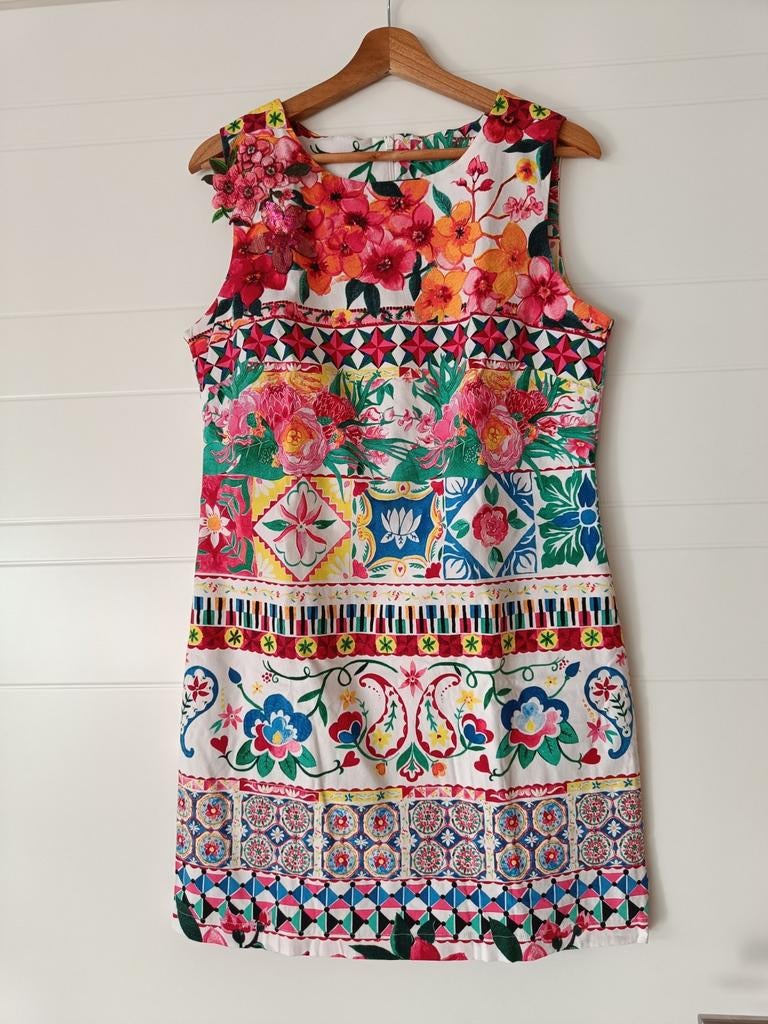 Zomerse Desigual jurk, maat 42 (valt als 40), Kleding | Dames, Jurken, Maat 38/40 (M), Overige kleuren, Ophalen of Verzenden, Desigual
