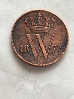Zeldzame 1 Cent Munt Willem III uit 1877, Postzegels en Munten, Munten | Nederland, Ophalen of Verzenden, Koning Willem III, 1 cent