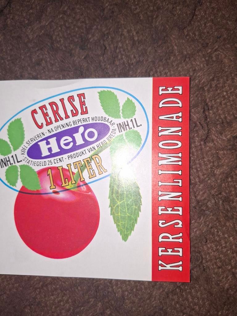 Limonade etiketten, Verzamelen, Ophalen of Verzenden