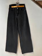 Mooie zwart grijze jeans Bershka wide leg, maat 32, Zwart, Zo goed als nieuw, W27 (confectie 34) of kleiner, Bershka