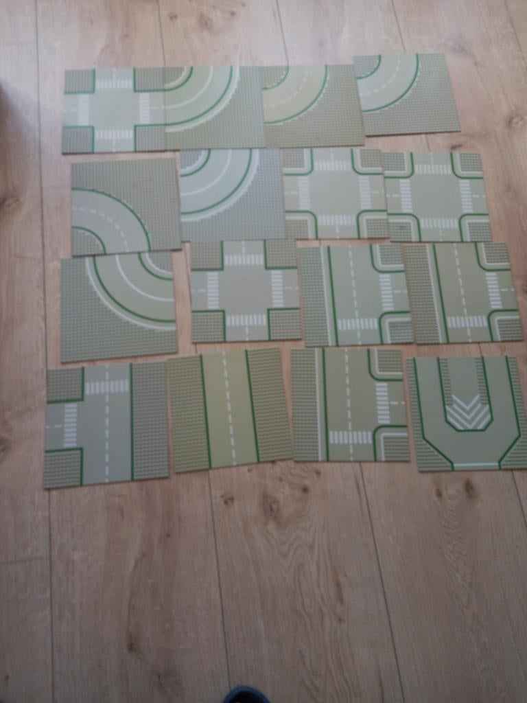 16 vintage lego platen, Vo, Gebruikt, Vo, Vo