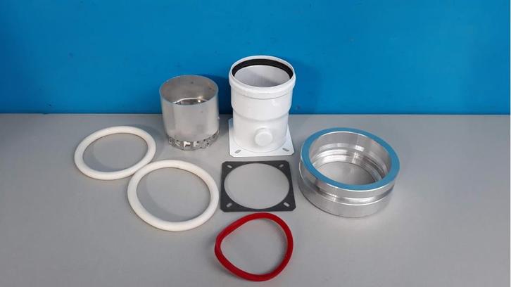 Rookgas Adapter 80/80 Bosch/Junkers 7719001935, Doe-het-zelf en Verbouw, Verwarming en Radiatoren, Nieuw, Cv-ketel of Combi-ketel