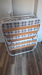 Opklapbed met matras 90x200cm, Ophalen, Gebruikt, 90 cm, Eenpersoons