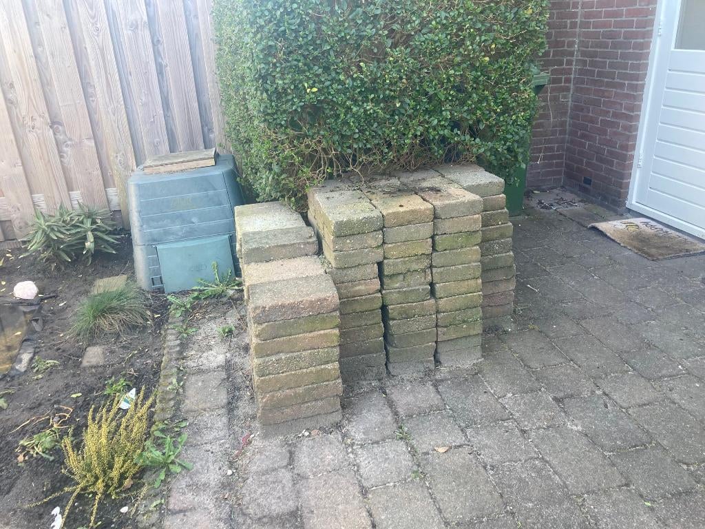Tegels, Tuin en Terras, Ophalen, Gebruikt, 5 tot 10 m², Beton
