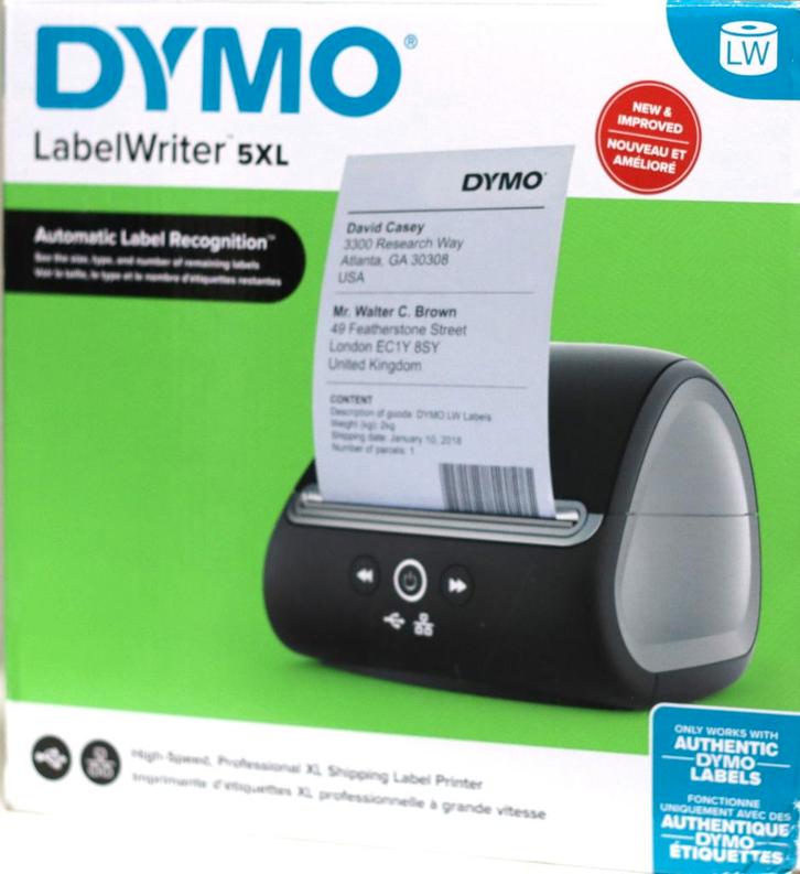 DYMO 5XL LABELWRITER met verzendlabels 104x159, Computers en Software, Labelprinters, Zo goed als nieuw, Etiket, Ophalen of Verzenden