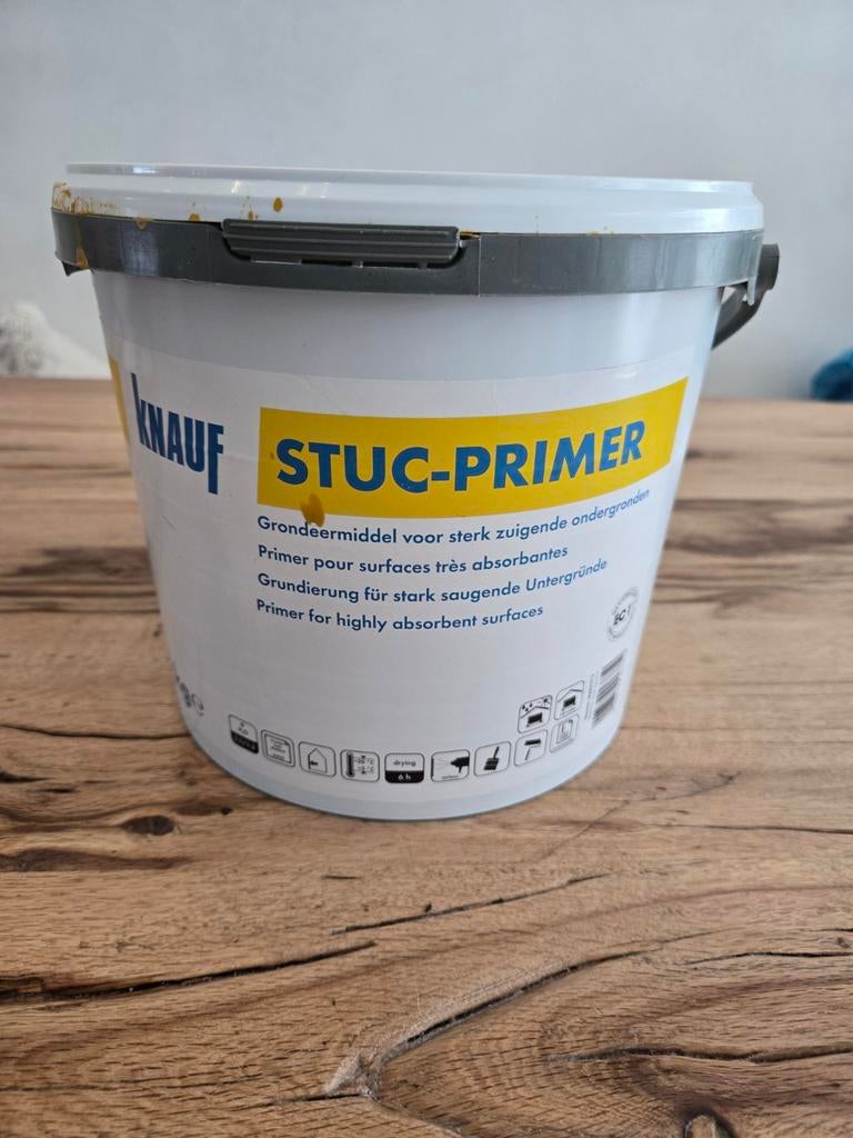 Knauf Stuc-Primer - Grondmiddel voor voor stucwerk, Wit, Ophalen of Verzenden, Minder dan 5 liter, Verf