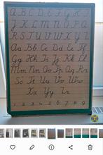 Letterkaart Schrijven - Educatief Schoolbord, Antiek en Kunst, Ophalen, Overige thema's