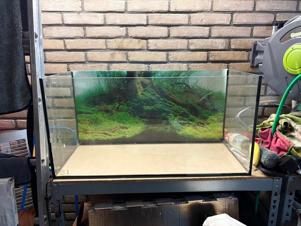 Aquarium van volledig glas, Ophalen, Zo goed als nieuw, Leeg aquarium