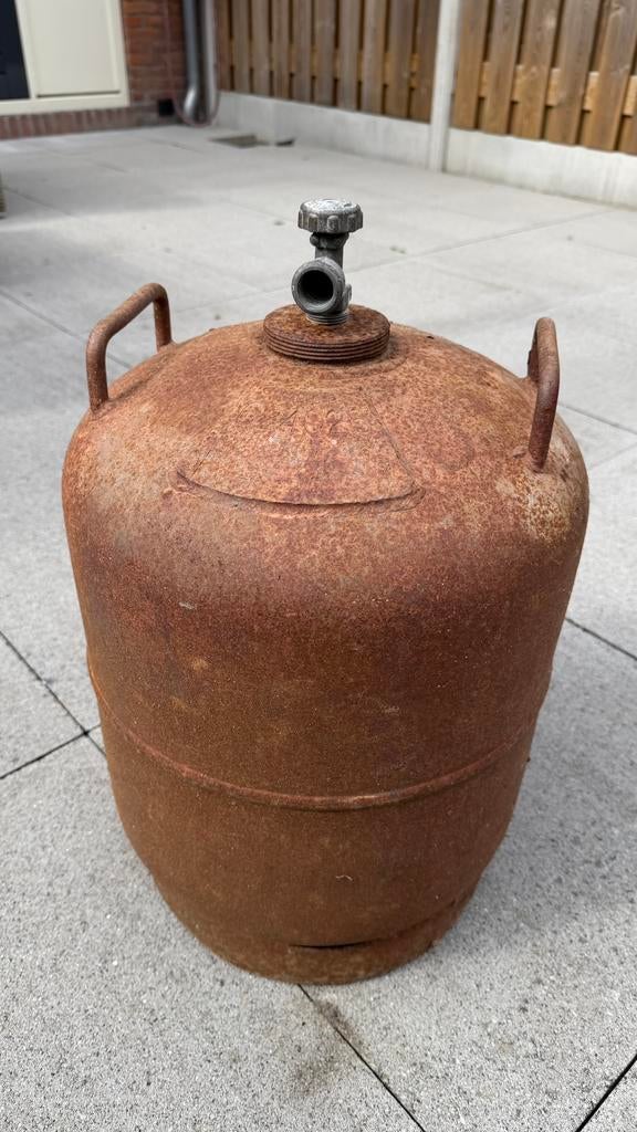Lege “dikbuik” gasfles, Ophalen of Verzenden, Gebruikt