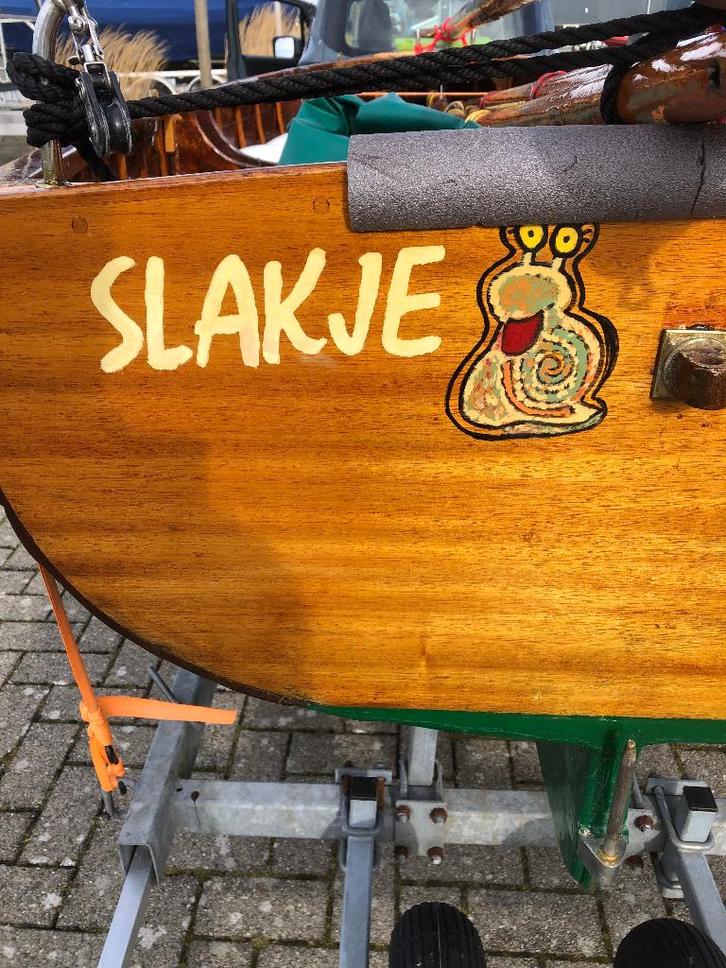 12-voetsjol, Watersport en Boten, Open zeilboten, Gebruikt, Overige typen, 3 tot 6 meter, Hout, Geen motor, Benzine, Ophalen