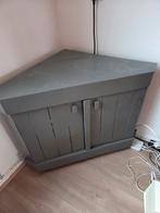 Praktisch grijs hoekkastje - 65x65x91x72h, Huis en Inrichting, Kasten | Overige, Ophalen, Gebruikt