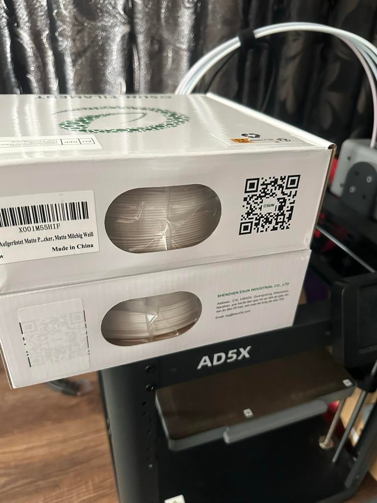 Flashforge AD5X 3D printer + 7 filament rollen, Ophalen, Zo goed als nieuw