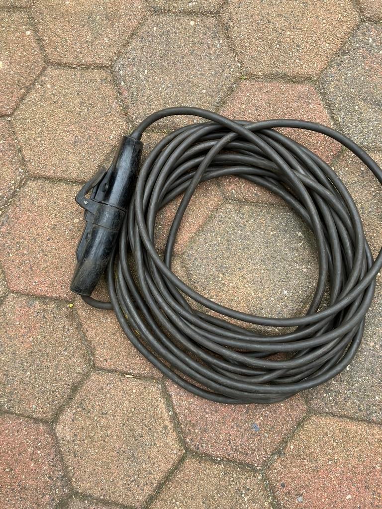 14 mtr krachtstroom verlengkabel, Doe-het-zelf en Verbouw, Elektra en Kabels, Ophalen of Verzenden, Gebruikt, Kabel of Snoer
