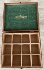 Pickwick houten theedoos 12 vakken, Ophalen of Verzenden, Gebruikt