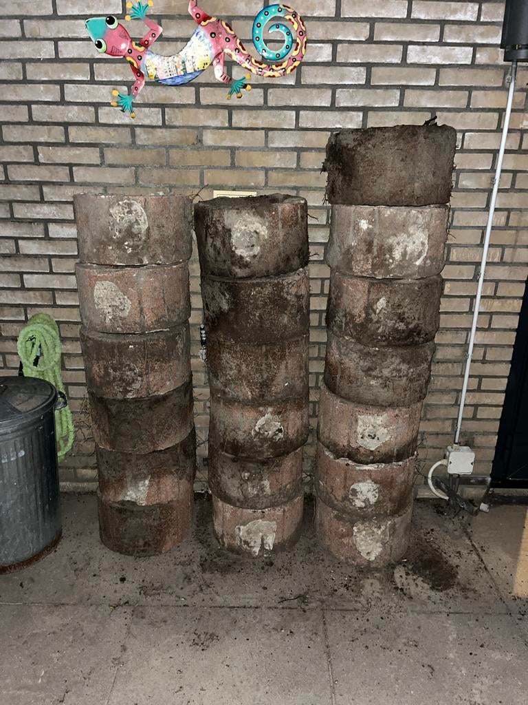 Stapelblokken, Tuin en Terras, Tegels en Klinkers, Ophalen of Verzenden, Gebruikt, Beton, Overige typen