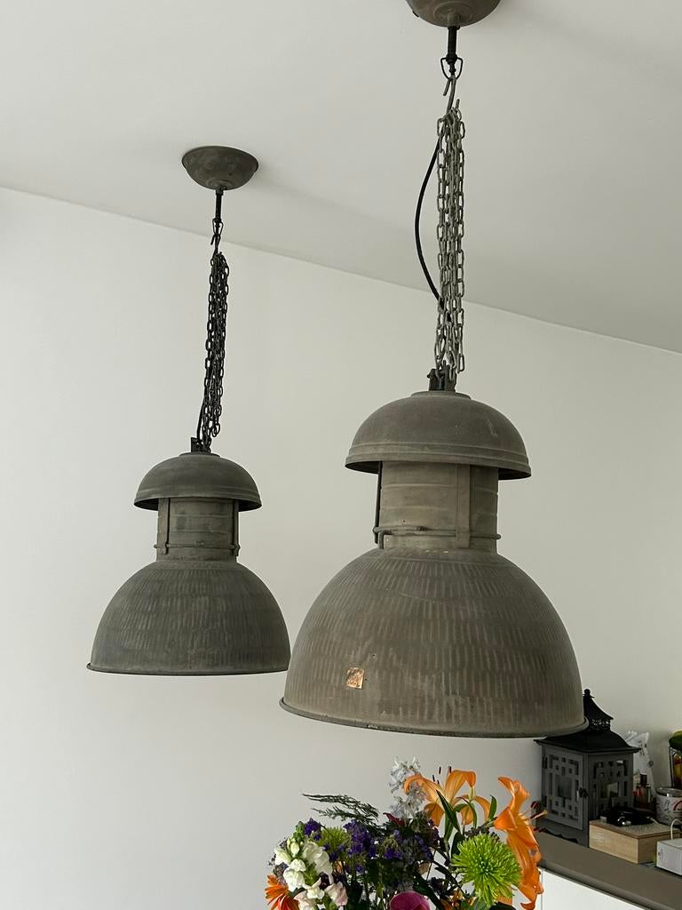 Industriële lampen HK Living, Huis en Inrichting, Lampen | Hanglampen, Ophalen of Verzenden, Zo goed als nieuw, Minder dan 50 cm