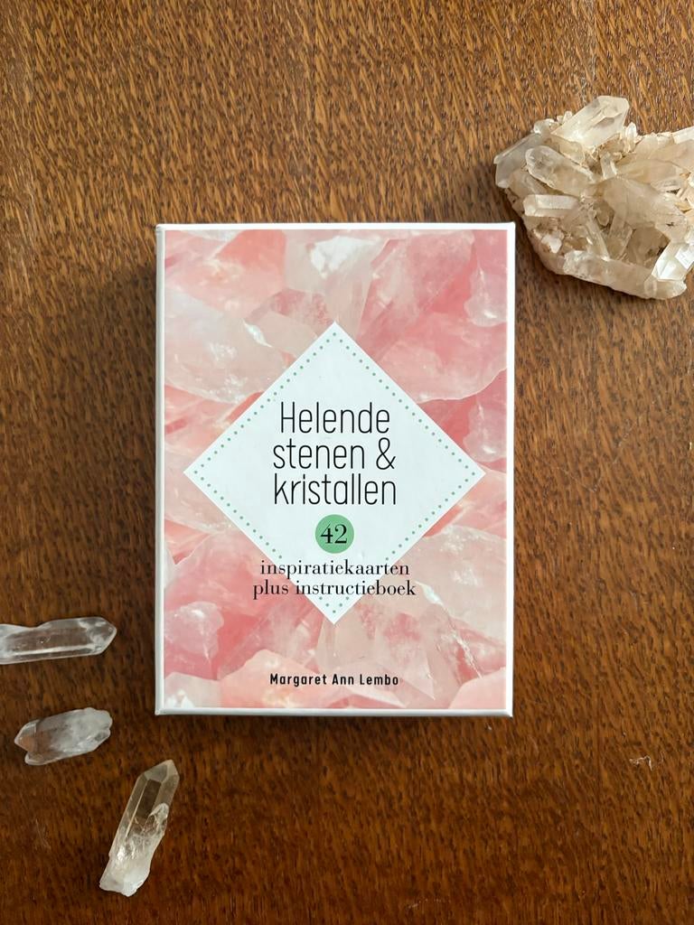 Helende stenen & kristallen inspiratiekaarten, Boeken, Esoterie en Spiritualiteit, Ophalen of Verzenden, Zo goed als nieuw, Spiritualiteit algemeen