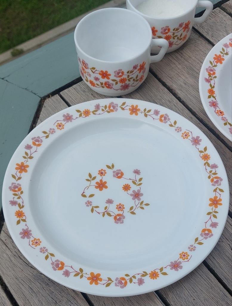 Antiek servies, vintage servies, bloemetjes servies, Antiek en Kunst, Antiek | Servies compleet, Ophalen