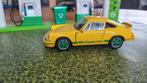 Porsche 911 Carrera RS 2.7 modelauto geel, Hobby en Vrije tijd, Modelauto's | 1:43, Ophalen of Verzenden, Gebruikt, Auto, Overige merken