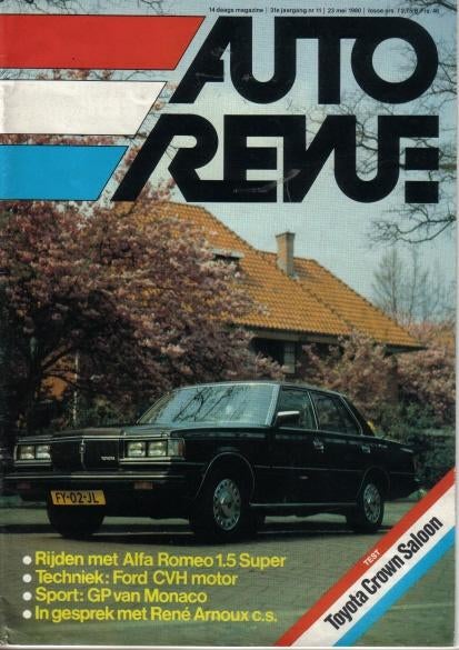 Autorevue 11 1980 : Alfa Romeo Alfasud Super - Toyota Crown, Ophalen of Verzenden, Gelezen, Algemeen