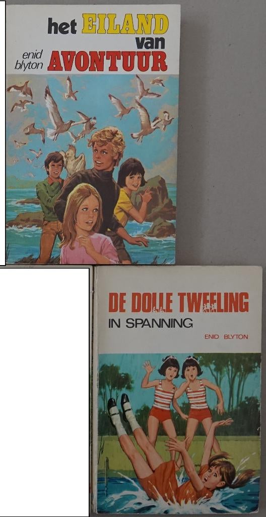 2x Enid Blyton: 1x Dolle Tweeling + 1x Avontuur, Boeken, Kinderboeken | Jeugd | 10 tot 12 jaar, Ophalen of Verzenden, Gelezen