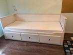 IKEA HEMNES Bedbank met 3 lades - Wit, Huis en Inrichting, Slaapkamer | Bedden, Modern, Scandinavisch, Wit, Tweepersoons, Ophalen of Verzenden