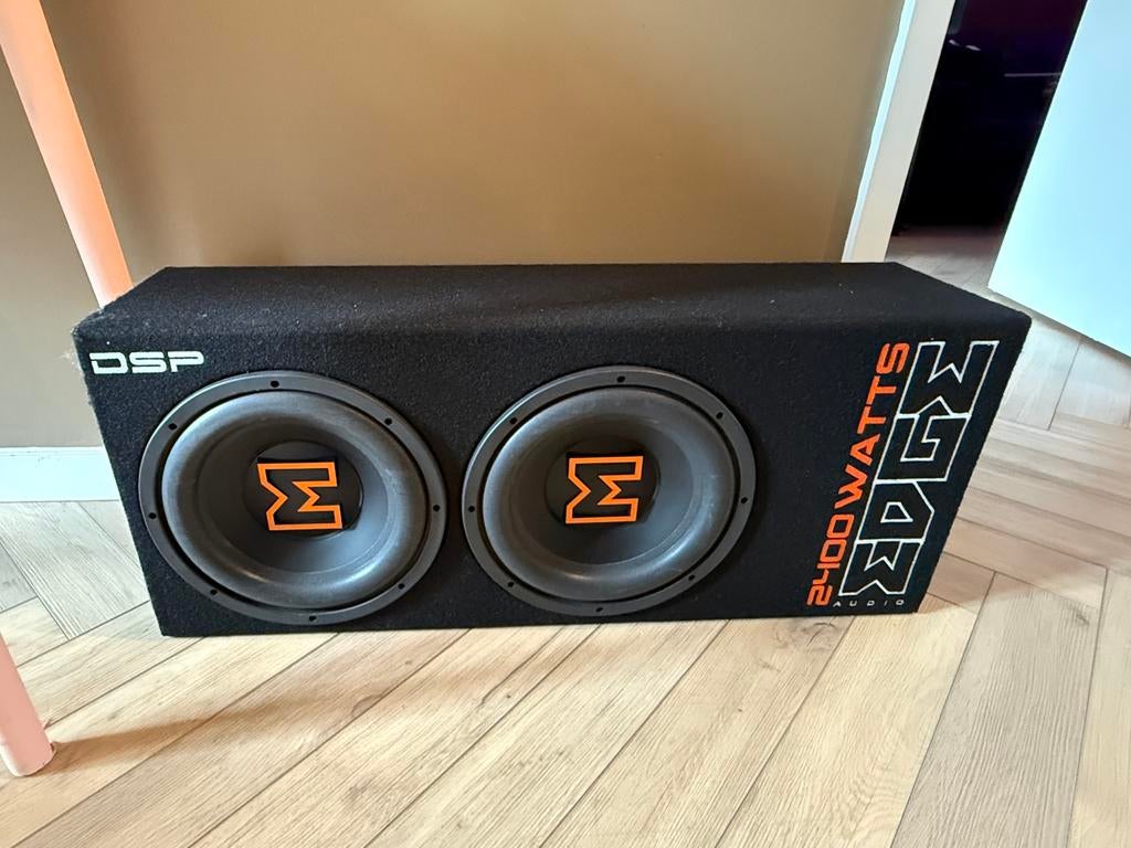 EDGE EDBX12TADSP-E3 actieve dubbele subwoofer 800W RMS, Ophalen, Zo goed als nieuw