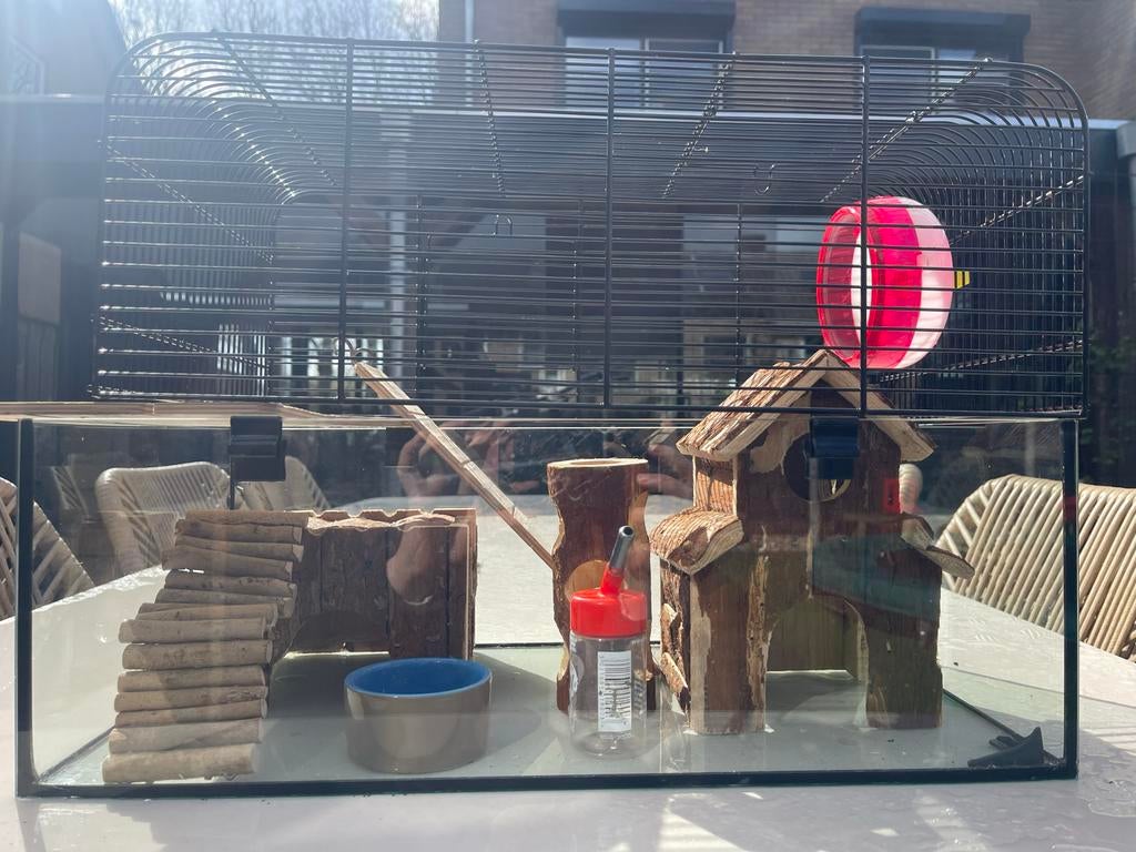 Muizen hamster hok glazen bak, Ophalen, Zo goed als nieuw, Overige typen