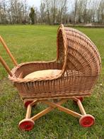 Vintage Rotan Poppenwagen met Houten Onderstel, Ophalen, Gebruikt, Meisje