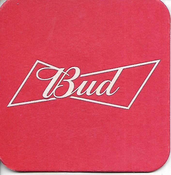 Bud - Bierviltje, Verzamelen, Biermerken, Ophalen of Verzenden, Gebruikt, Viltje(s), Overige merken