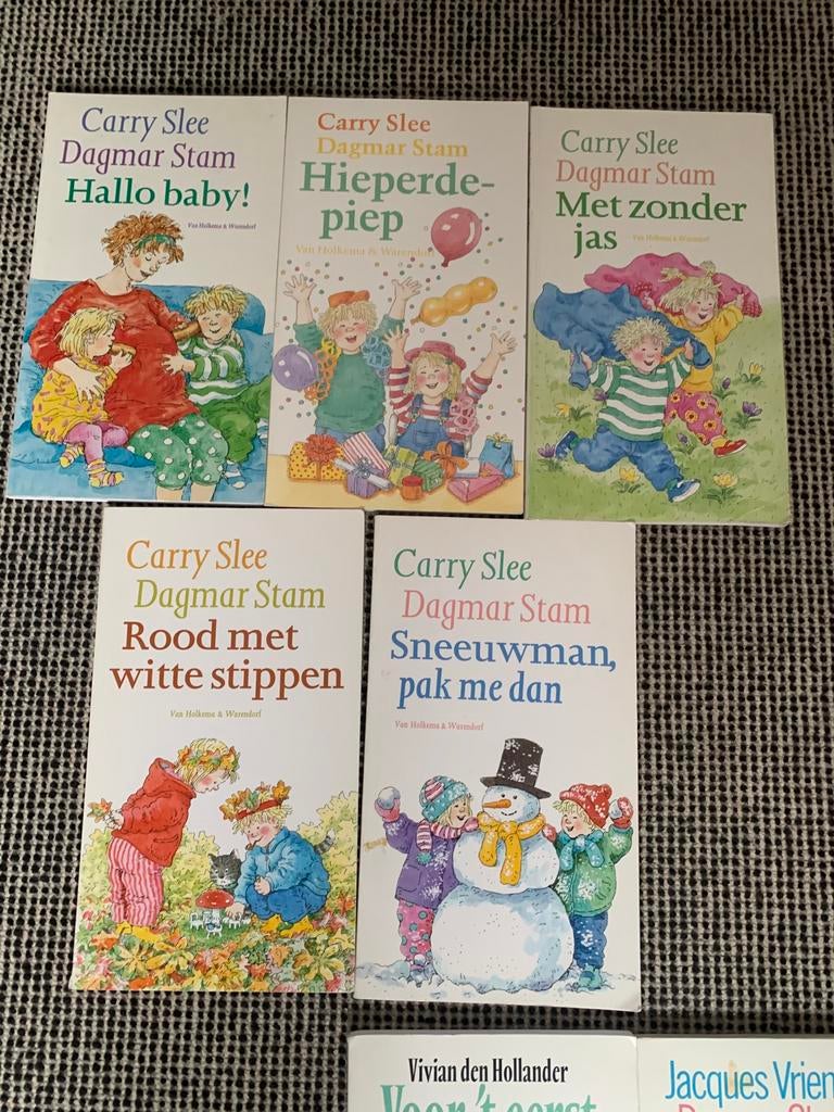 Carry Slee tek Dagmar Stam over de tweeling Iris en Michiel, Ophalen of Verzenden, Zo goed als nieuw, Fictie algemeen