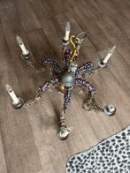 Vintage handgemaakte kroonluchter, Ophalen of Verzenden, Gebruikt, Glas