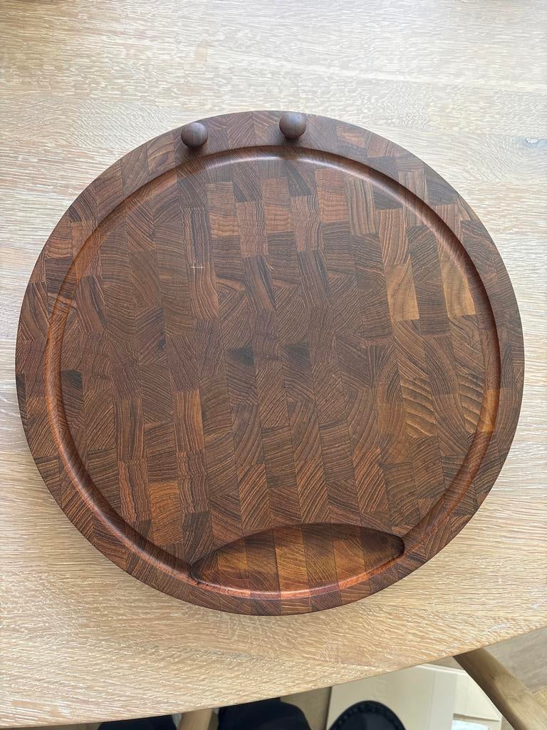 Vintage Digsmed Denmark Teak Houten Snijplank/Serveerschaal, Hout, Snij-/serveerplank, Ophalen of Verzenden, Zo goed als nieuw