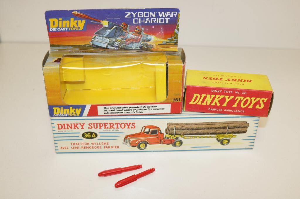 Dinky toys 1:43 lege doosjes in originele top staat, Ophalen of Verzenden, Zo goed als nieuw, Auto, Dinky Toys