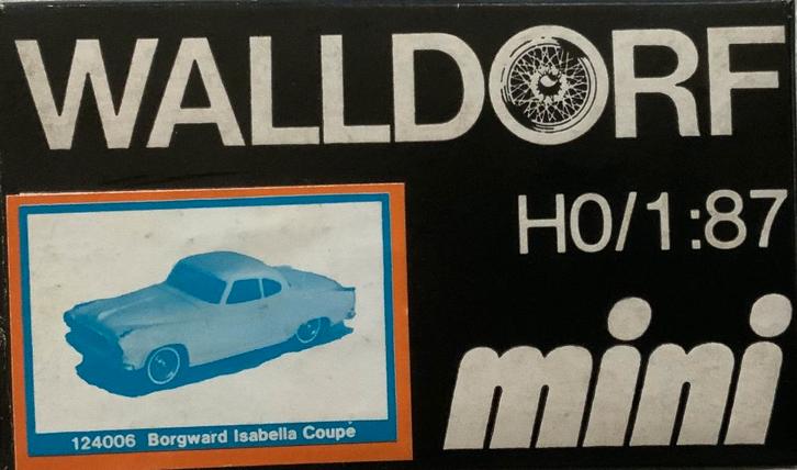 Walldorf Mini 124006 Borgward Isabella Coupe NIEUW, Hobby en Vrije tijd, Modelauto's | 1:87, Nieuw, Auto, Overige merken, Ophalen of Verzenden