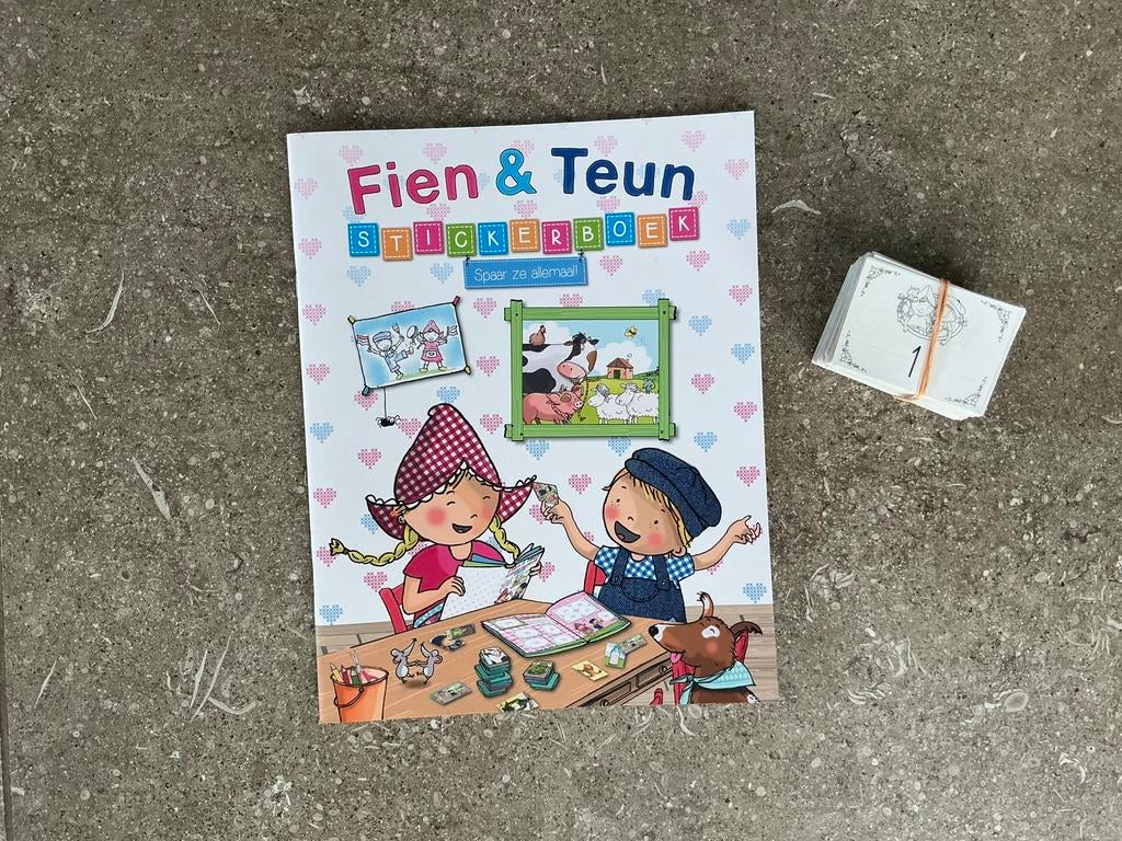 Fien & Teun stickerboek + 189 plaatjes (opbrengst KWF), Ophalen of Verzenden, Zo goed als nieuw, Fictie algemeen