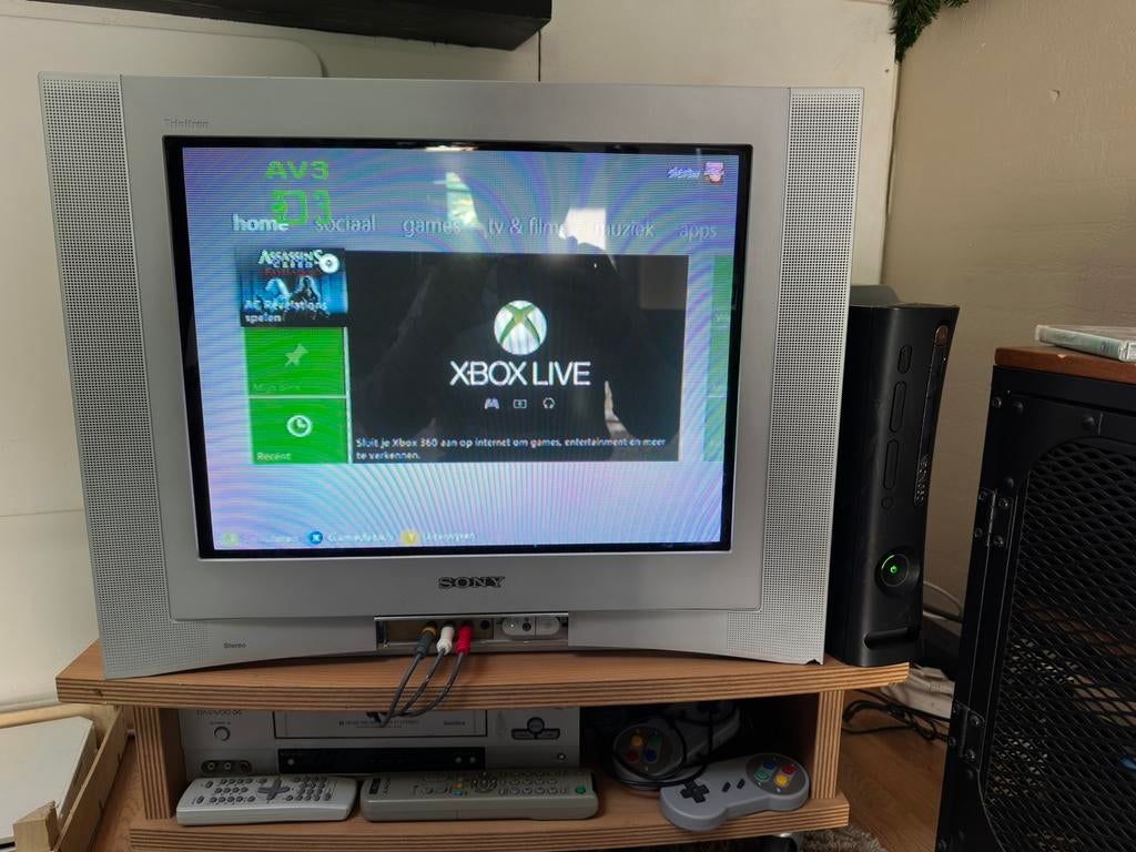 Xbox 360 Zwart – 120GB – Werkt goed, Gebruikt, 360 Pro of Premium, Ophalen of Verzenden, Zonder controller