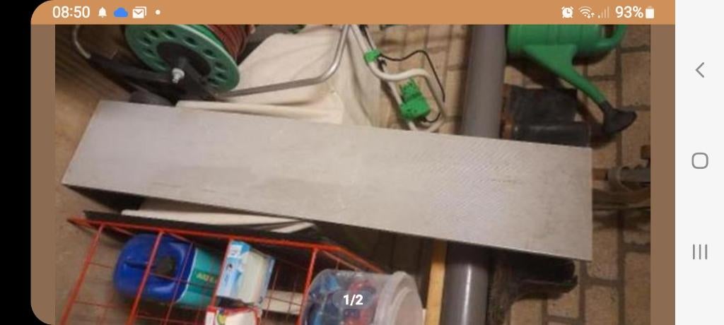 Vensterbank afmeting 1.50 maal 30 cm kleur is grijs, Ophalen