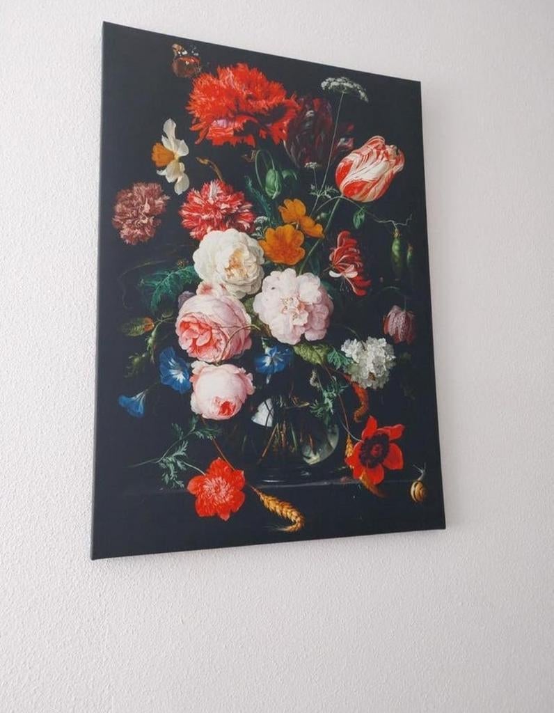 Bloemenstilleven Canvas Schilderij 70x100 cm, Ophalen