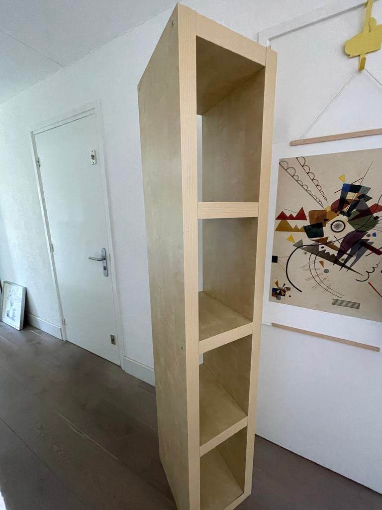 Ikea houten smalle boekenkast/opbergkast/vakkenkast, Ophalen, Met plank(en), Minder dan 50 cm, Gebruikt