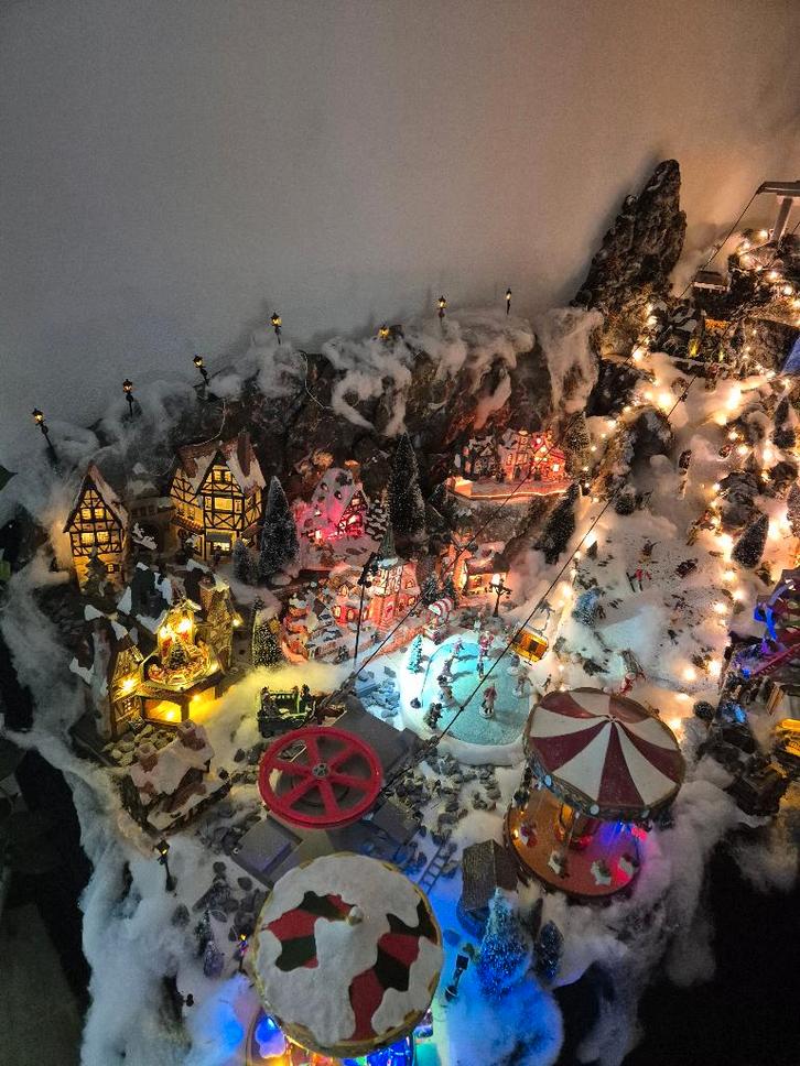 kerstdorp compleet, Diversen, Kerst, Gebruikt, Ophalen of Verzenden