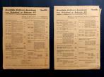 2 KLM buslichting overzichten uit 1937 en 1938 (K1085), Ophalen of Verzenden, Gebruikt, Boek of Tijdschrift